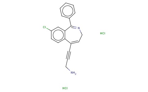 3-(8-CHLORO-1-PHENYL-3H-2-BENZAZEPIN-5-YL)-2-PROPYN-1-AMINE DIHYDROCHL ORIDE